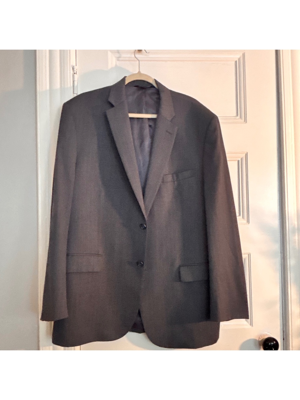 Jos. A. Bank Executive Men's Gray Wool Blazer, Size 46 Long